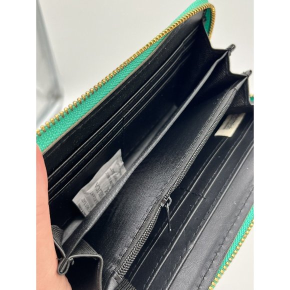 womens wallet teal and White floral print. by Heimish Atlantic Fashion. - Picture 6 of 11